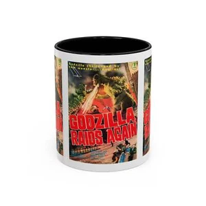 Cult Classic Movie Poster Art Accent Coffee Mug (11, 15oz) - Godzilla Raids Agai - Picture 1 of 40