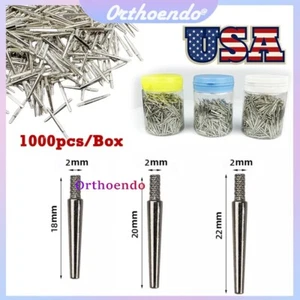 1000 Pcs Dental Lab Master Dowel Single Pins use with Pindex For Die Model Work - Picture 1 of 18