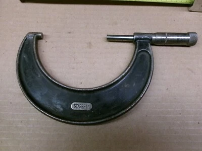 Micrómetro Vintage Starrett USA 3" - 4" Nº 436 Foto 1 de 4