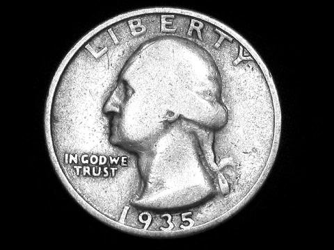 1935-S Washington Quarter --- Fine Cover