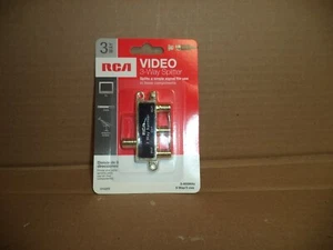 USA/ Fast Ship RCA VIDEO 3-WAY CABLE SPLITTER, VH48R - Picture 1 of 2