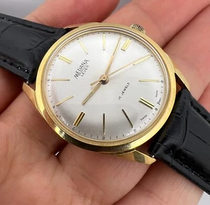VINTAGE  MEDANA LEVER Manual Wind Wristwatch GOLD PLATED  WATCH SWISS - Picture 1 of 21