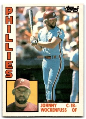 1984 Topps Traded Johnny Wockenfuss Philadelphia Phillies #130T - Image 1 of 2