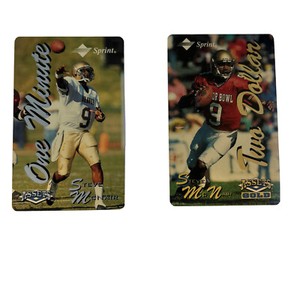 Steve McNair 1995 Score Board 1 Min & Classic Assets Gold $2 Phone Cards