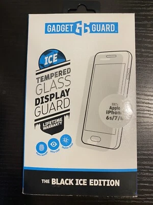 Gadget Guard Tempered Glass Screen Protector The Black Ice Edition iPhone 6s 7 8 - Image 1 of 2