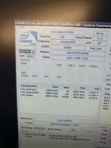 Intel Celeron 1400 CPU, 2Ghz, Socket 775 CPU - Picture 1 of 1