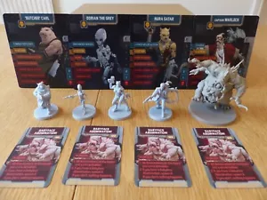 Zombicide Invader Babyface Abomination, Butcher Carl, Dorian Grey, Nura Satar + - Imagen 1 de 9