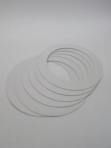 5.91" ID 8.07" OD Goof Rings for Recessed Light White Goof Metal Trim Ring 6Pack - Picture 1 of 4