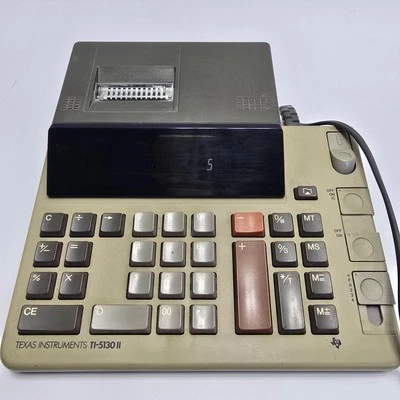 Vintage Texas Instruments TI-5130 II Printing  Machine/Calculator. Tested. - Image 1 of 4