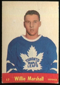 Tarjeta de novato 1955-56 Parkhurst #17 Willie Marshall Toronto Maple Leafs - Imagen 1 de 2