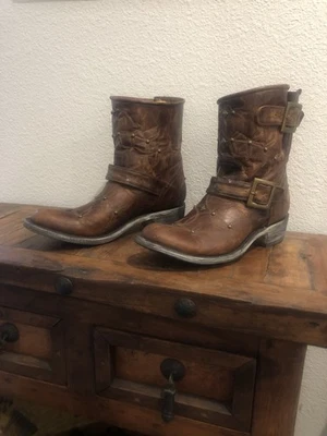 Old Gringo Biker Polo Stud黄铜女式靴子10.5  — 第 1/4 张图片