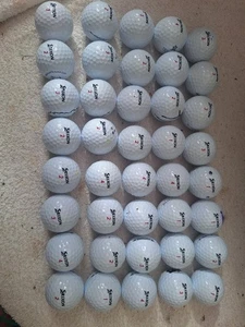 40 X SRIXON DISTANCE RED MENS PREMIUM GOLF BALLS SOME NEW VGC NO RESERVE  - Picture 1 of 22
