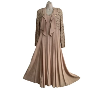 Vintage Y2K Wild Rose Damen Maxikleid Größe 14 Kragen Cottagecore - Bild 1 von 7