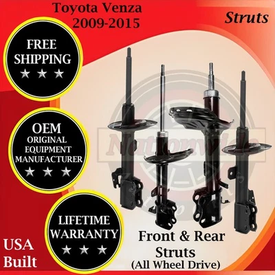 Puntales delanteros y traseros Monroe OEM para Toyota Venza 2009-2015 4x4 garantía de por vida Foto 1 de 4