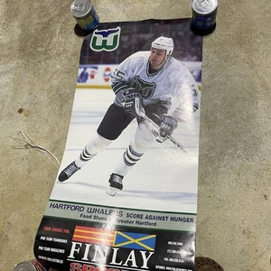 Vintage NHL HARTFORD WHALERS Defunct Keith Primeau Score Against Ginger Poster - Picture 1 of 1