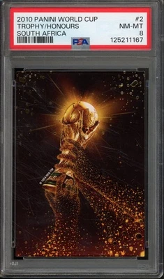 2010 Panini World Cup South Africa #2 Trophy Honours List PSA 8 NM-MT - Image 1 of 2