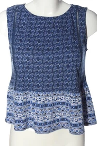 MANGO CASUAL WEAR Blusa caída Mujeres Talla EU 36 azul-blanco look casual - Imagen 1 de 5