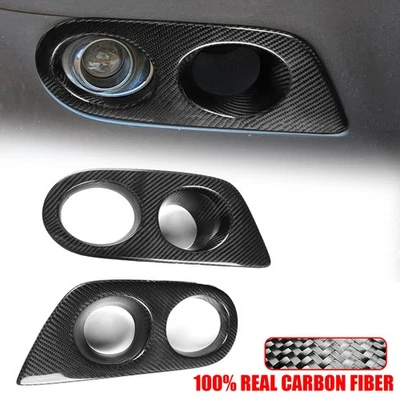 Cubierta de lámpara antiniebla de parachoques de fibra de carbono real para BMW Serie 3 M3 E46 2001-2006 Foto 1 de 4