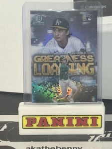 2025 bowman chrome jacob wilson #gl-16 Silver Refractor RC Athletics Greatness - Picture 1 of 2