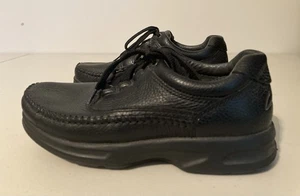 Clarks Men's Caribou SMU Lace-Up Black Leather Comfort Shoes Size 7M NEW - Picture 1 of 12