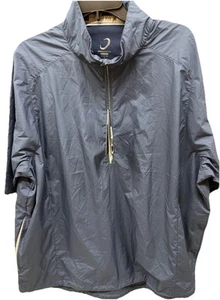 ZERO RESTRICTION MENS CLOUD 1/4 ZIP WINDBREAKER JACKET Sz M - Picture 1 of 7