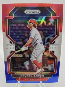 2022 Panini Prizm - Bryce Harper #6 Red White & Blue Prizm - Picture 1 of 2