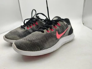 Nike-Flex RN-Running Sneaker Shoes-Light-Youth Size 6.5 Y-Black/Pink AH3439-001 - Picture 1 of 15