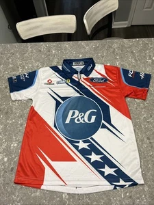 #4 Josh Berry 2024 Team Issued Crew Shirt Stewart Haas Racing S P&G - Picture 1 of 6