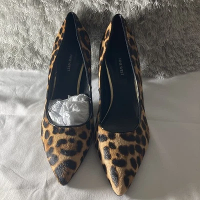 Nine West Women's High Heel Leopard Print Shoes, Two Inch Heel - Image 1 of 4
