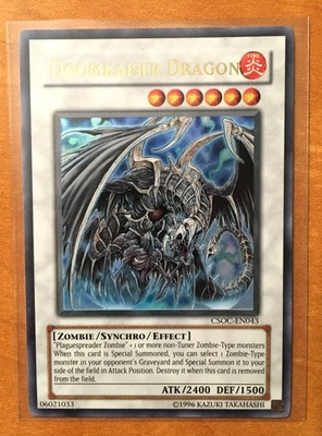 Yugioh Doomkaiser Dragon - CSOC-EN043 Ultra Rare Vintage NM - Image 1 of 2