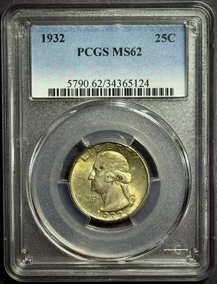1932 P Washington Quarter - PCGS MS62 - Image 1 of 4