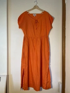 Farhi by Nicole Farhi Orange linen dress Size S - Picture 1 of 7