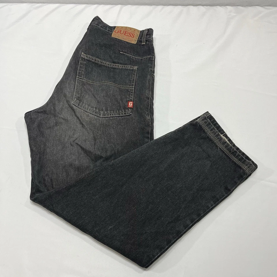 Jeans DE COLECCIÓN ADIVINA Para Hombre Hechos en EE. UU. Sueltos Cónicos Años 90 Talla 34x32 (32x30) Foto 1 de 4