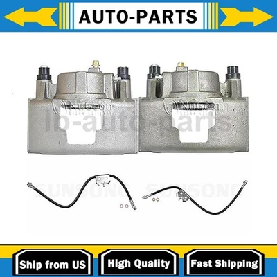 前刹车卡钳带软管驱动器乘客侧适合 2000 GMC K2500 K3500 — 第 1/4 张图片