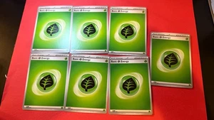 Gras Energie Pokemon Karte, Scharlachrot & Violett Set 001 X7 - Bild 1 von 1