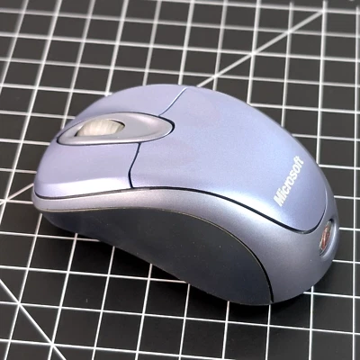 Microsoft Wireless Notebook Optical Mouse Blue 3000 MSK-1056 w/ USB Receiver - Image 1 of 4