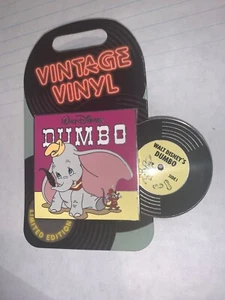 DISNEY PIN Vintage Vinyl Record Dumbo Le 3000 Rare January Pin Of The Month - Picture 1 of 1