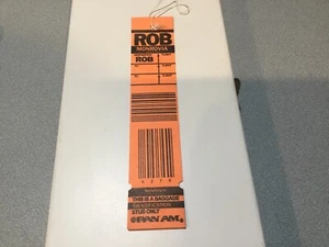 1984 Pan Am Airlines Luggage Tag MONROVIA  ( Capital of Liberia ) West Africa - Picture 1 of 5