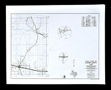 Texas Map - Oldham County - Vaga Boys Ranch Wildorado Tascosa Muncy Railroads TX