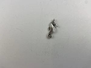 Seahorse Cute Charm Metal Jewelry Making Bracelet Charm 3D Gray - Picture 1 of 3