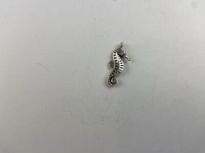 Lindo encanto de caballito de mar metal para hacer joyas pulsera encanto 3D gris Foto 1 de 3