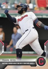 2021 TOPPS NOW CARD CLEVELAND INDIANS FRANMIL REYES #684 CAREER HIGH 5 RBIs WIN