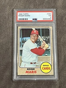 1968 Topps Roger Maris #330 PSA 5 EX St. Louis Cardinals - Picture 1 of 2