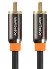 Digital Audio Coaxial Cable 0.9M/3FT, FosPower [24K Gold Plated] Single Coaxial