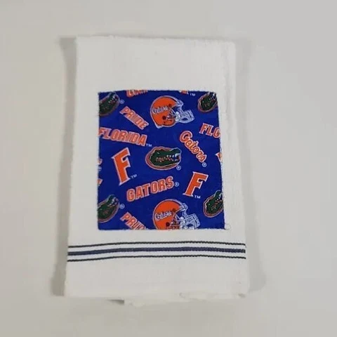 Florida Gators College Football Bar Kitchen Towle White Stitched Cotton New Cover