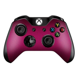 Skins Decal Wrap for Xbox One / One S Controller Pink,black carbon fiber look - Picture 1 of 2