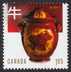 OX = LUNAR NEW YEAR = ZODIAC, HOROSCOPE = stamp from SS Canada 2009 #2297i MNH - Foto 1 di 2