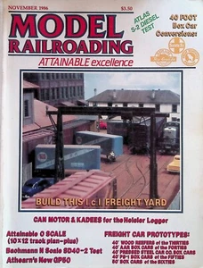 Model Railroading Magazine November/December 1986 Attainable O Scale - Picture 1 of 2