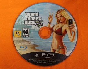 Grand Theft Auto V (PlayStation 3, 2013) Game Only No Case - Picture 1 of 1
