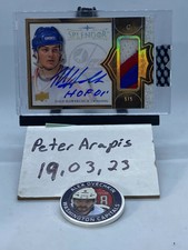 2017-18 Upper Deck Splendor Bordered Gold #BDHA Dale Hawerchuk PATCH AU 5/5